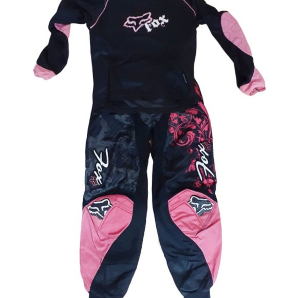 Fox Pants - Fox riding gear pink black 5/6 pants top m